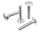 1x Flachrundschraube M6 x 50  (DIN 603 - A2, Vollgewinde)