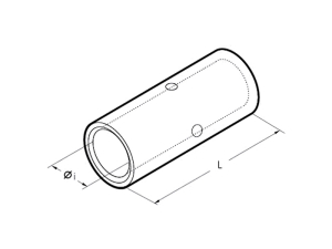 1x Stossverbinder unisoliert 0,5-1,5mm&sup2;  (DIN 46341...