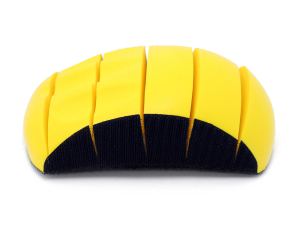 Handschleifblock flexibel geschlitzt gelb mit Klett (Schleifscheiben Ø150mm)