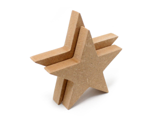 25mm MDF Weihnachtsstern  (ca. 10,0cm/100mm)