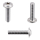 1x Linsenkopfschraube ISR mit Flansch M6x16  (ISO 7380-2, A2)