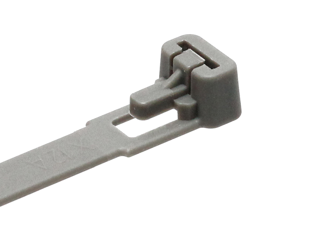 1x Kabelbinder PA6.6 grau 370x7,6mm (wiederlösbar, UV-beständig) - So, 0,14  €
