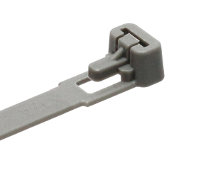 1x Kabelbinder PA6.6 grau 370x7,6mm  (wiederl&ouml;sbar,...