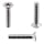 1x Senkkopfschraube M3x4  (ISO 14581 - Torx TX, A2)