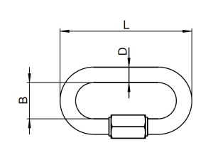 1x Ketten-Schnellverschluss &Oslash;4x40  (Art 8253, A4)