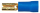 Flachstecker 2,8mm vergoldet 1,5-2,5mm²  (10 Stück, blau)