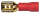 Flachstecker 4,8mm vergoldet 0,5-1,5mm²  (10 Stück, rot)