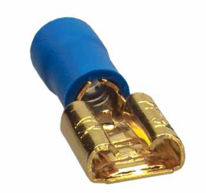 Flachstecker 6,3mm vergoldet 1,5-2,5mm²  (10...