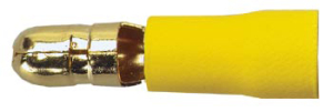 Rundstecker 6mm für Kabel 4-6mm²  (10 Stück, gelb)