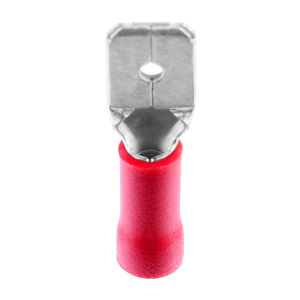 1x Flachstecker 6,3mm bis 1,5mm&sup2;  (rot, PVC...