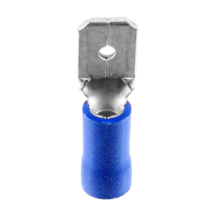 1x Flachstecker 6,3mm bis 2,5mm&sup2;  (blau, PVC...