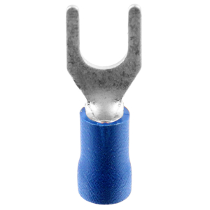 1x Gabel-Kabelschuh bis 2,5mm&sup2; M4  (blau, PVC...