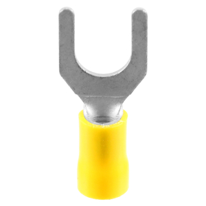 1x Gabel-Kabelschuh bis 6,0mm&sup2; M8  (gelb, PVC...