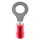 1x Ring-Kabelschuh bis 1,5mm² M6  (rot, PVC teilisoliert)