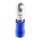 1x Rundstecker 4mm bis 2,5mm²  (blau, PVC teilisoliert)