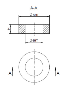 1 Paar MDF-Holzringe für HTs  (universal)