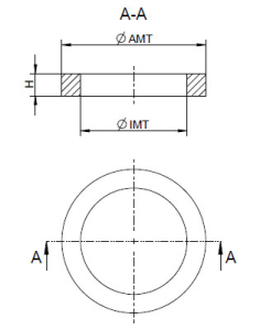 1 Paar MDF-Holzringe für 4"/10cm  (universal)