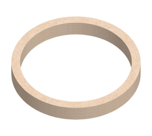 1 Paar MDF-Holzringe für 6,5"/16,5cm  (universal)