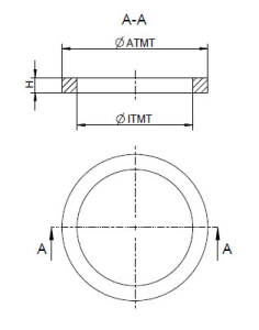 1 Paar MDF-Holzringe für 6,5"/16,5cm  (universal)