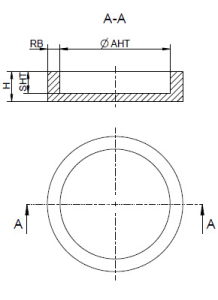 MDF-Holzring f&uuml;r HTs  (versenkt)