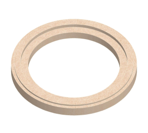 MDF-Holzring für 6,5"/16,5cm  (versenkt, mit Falz)