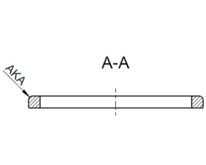 1 Paar MDF-Holzringe für 12"/30cm  (universal)