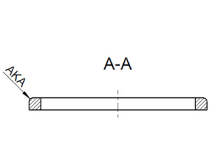 1 Paar MDF-Holzringe für 15"/38cm  (universal)