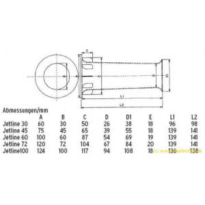 Intertechnik Bassreflexrohr Jetline BR/JET 60