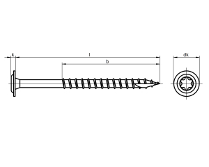 1x Tellerkopf-Holzbauschraube Ø10x260  (Art 9250 -...