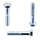 1x Sechskantschraube M12x95  (DIN 931 - mit Schaft, VZ)