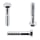 1x Sechskantschraube M10x75  (DIN 931 - mit Schaft, A2)