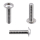 1x Linsenkopfschraube ISK mit Flansch M3x10  (ISO 7380-2, A2)