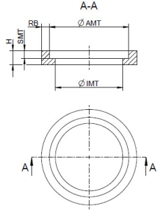 1 Paar MDF-Holzringe für 5"/13cm  (versenkt, ohne Falz)