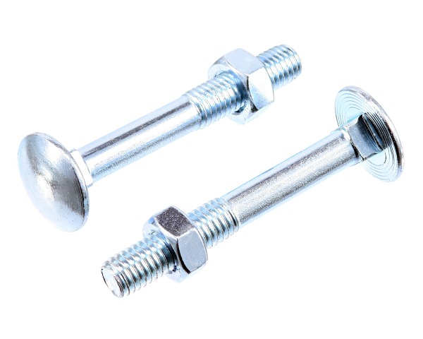 1x Flachrundschraube mit Mutter M12x35 (DIN 603 -...