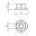 1x Sechskantmutter M12 Flansch  (DIN 6923 - 8, VZ)