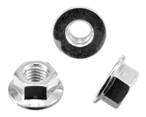 1x Sechskantmutter M5 Flansch  (DIN 6923, A2)