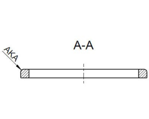 1 Paar MPX-Holzringe für 8"/20cm  (universal)