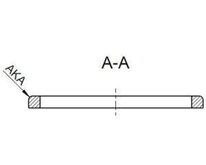 1 Paar MPX-Holzringe für 10"/25cm  (universal)