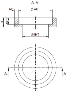 MPX-Holzring für HTs  (versenkt, ohne Falz)