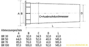 Intertechnik Bassreflexrohr BR 50