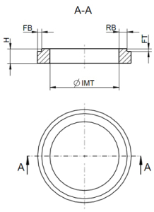 MPX-Holzring f&uuml;r 4&quot;/10cm  (universal, mit Falz)