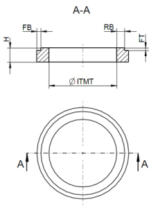 MDF-Holzring für 6,5"/16,5cm  (universal, mit...