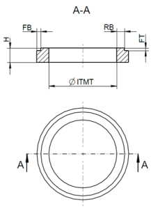MPX-Holzring für 6,5"/16,5cm  (universal, mit Falz)