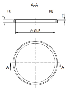 1 Paar MDF-Holzringe für 8"/20cm  (universal, mit Falz)