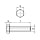 1x Sechskantschraube M6 x 40  (DIN 933 - 8.8, VZ)