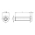 1x Linsenkopfschraube M6x10  (ISO 7380-1 - TX, A2)