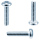 1x Linsenkopfschraube M2,5x12  (ISO 14583 - TX - 4.8, VZ)