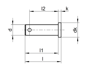 1x Steckbolzen Ø8x27  (Art 8144 - EP, A4)