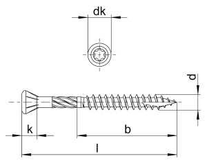 1x Senkkopf-Holzbauschraube Ø8x320  (Art 89091 -...