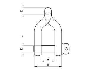 1x Schäkel gedreht Ø5  (Art 8296 - EP, A4)